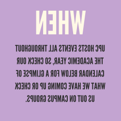 UPC hosts events all throughout the academic year, so check our calendar below for a glimpse of what we have coming up, look us up on campus groups, and follow us @upc_una to learn more.